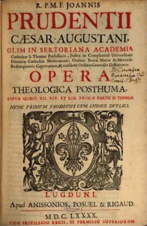 Opera theologica posthuma