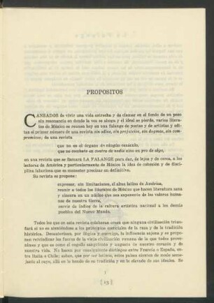 Propositos