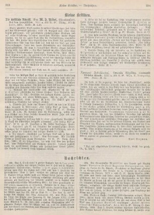 313-314 Kleine Kritiken