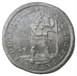 Fundmünze, 24 Mariengroschen (2/3 Taler), 1696