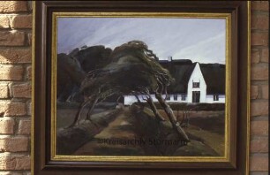 Ausstellung "Landschaften" von Lothar Hoffmann: Rötel-Zeichnung