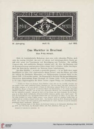 Heft 10 [Juli 1910]