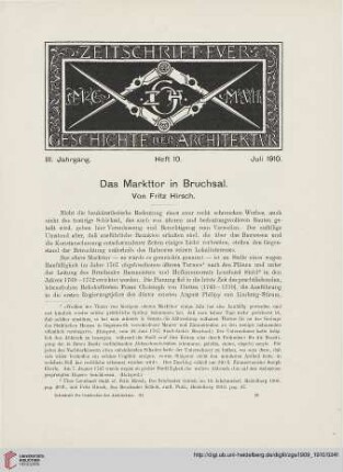 Heft 10 [Juli 1910]