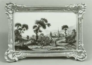 Landschaftsbild mit Figuren