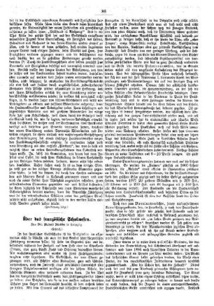 Über das französische Schulwesen (Schluß)