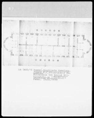 Kassel & Schloß Wilhelmshöhe & Mittelbau