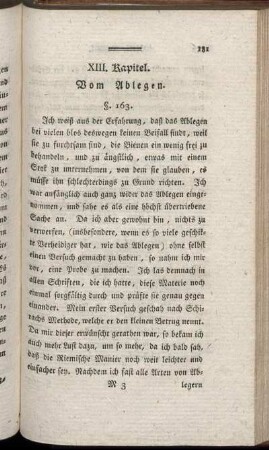XIII. Kapitel. Vom Ablegen
