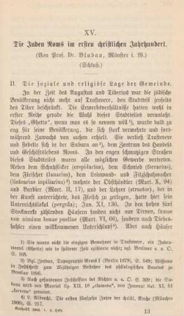193-229 Die Juden Roms im ersten christlichen Jahrhundert : Schluß