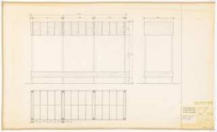 Hochschulbibliothek, Karlsruhe Neubau: Garderobenständer, 1:10