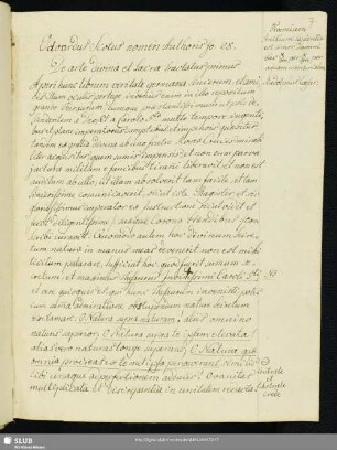 Bl. 7-74: Odoardus Scotus: De arte divina et sacra tractatus.