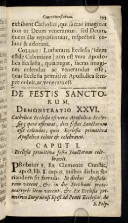 399-407, De Festis Sanctorum. Demonstratio XXVI. Cap. I. - III.