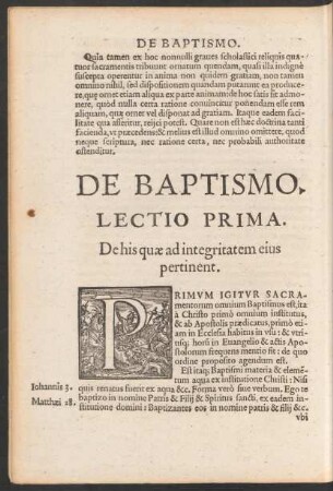 De Baptismo.