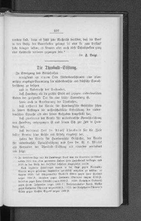 Die Theobald=Stiftung.