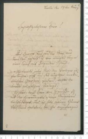 Brief von Karoline von Woltmann an Adelbert von Chamisso