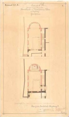 Hoffmann, Lorenz; Augsburg (Bayern); Bischöfliches Palais, Hauskapelle - Grundrisse
