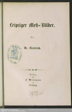Leipziger Meß-Bilder