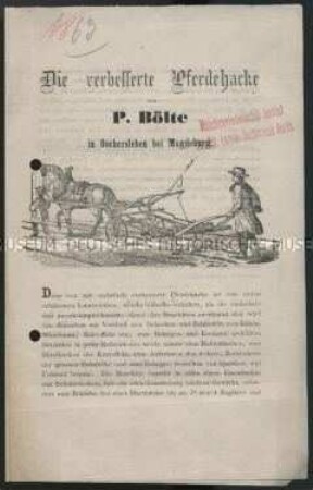 Die verbesserte Pferdehacke
