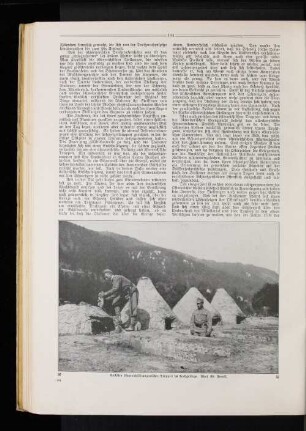 Backöfen österreichisch=ungarischer Truppen im Hochgebirge.