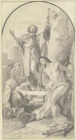 Die Heiligen Rochus und Sebastian