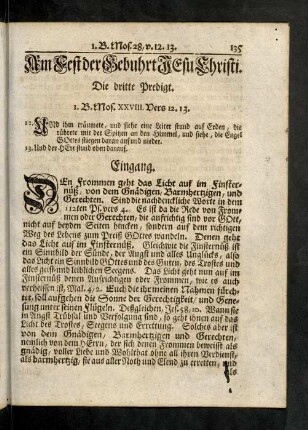 135-152, Die dritte Predigt