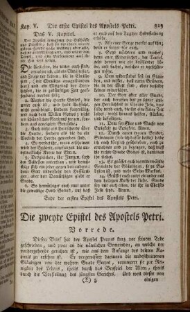 Die zweyte Epistel des Apostels Petri.