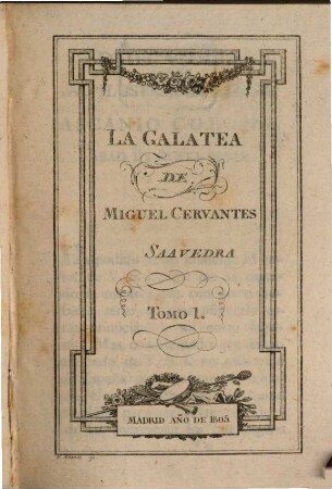 La Galatea, 1