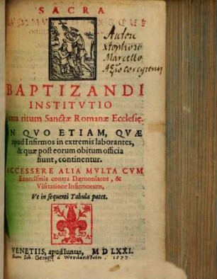 Sacra baptizandi institutio