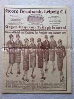 Werbekatalog des Versandhauses Georg Bernhardt, Leipzig