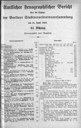 No. 24, 21. Juni 1928