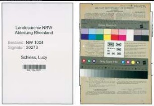 Entnazifizierung Lucy Schiess , geb. 14.09.1903 (Lehrerin)