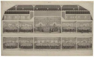 Holländisches Palais mit Blick in die Säle 1719
