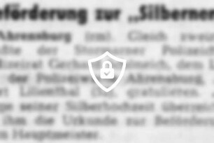 Beförderung zur "Silbernen"