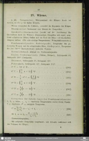 IV. Wärme.