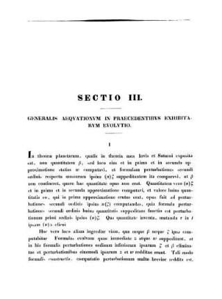 Sectio III. Generalis Aeqvationvm In Praecedentibvs Exhibitarvm Evolvtio.
