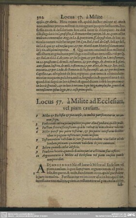 Locus 57. à Milite ad Ecclesiam, vel piam causam