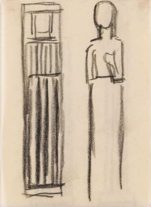 Studien zwei stehender Figuren