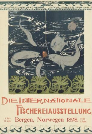Die Internationale Fischereiausstellung, Bergen, Norwegen 1898