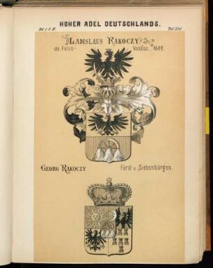 Taf. 326. Ladislaus Rakoczy. de Felsö-Vadasz. 1649. - Georg Rakoczy Fürst v. Siebenbürgen.