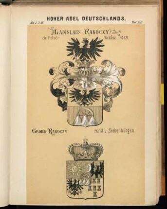 Taf. 326. Ladislaus Rakoczy. de Felsö-Vadasz. 1649. - Georg Rakoczy Fürst v. Siebenbürgen.