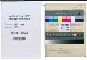 Entnazifizierung Hedwig Henrich , geb. 08.02.1901 ()