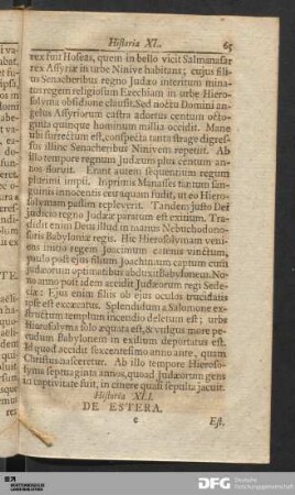 [Historia XLI. bis L.]
