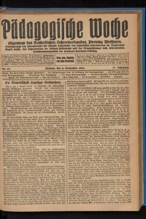 ¬Die¬ Gewerkschaft deutscher Volkslehrer