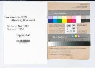 Entnazifizierung Karl Kappel , geb. 01.07.1893 (Kassenleiter)