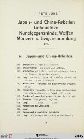 A. Japan- und China-Arbeiten (Nr. 296-498)