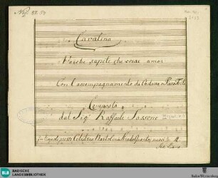 Le Nozze di Figaro. Excerpts. Arr - Don Mus.Ms. 2135 : S, guit; KV 492/11