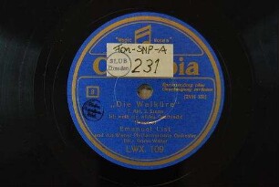 "Die Walküre" : 1. Akt, 2. Szene; Ich weiß ein wildes Geschlecht / (Wagner)