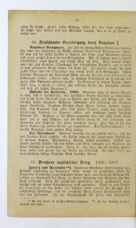 65. Preußens unglücklicher Krieg. 1806 - 1807