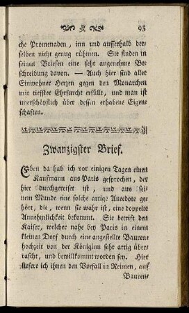 Zwanzigster Brief. - Neun und zwanzigster Brief.