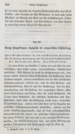 606-629 Einge Hauptfragen bezüglich der organischen Schöpfung