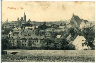Freiberg. Blick auf Freiberg